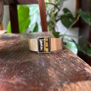 Madewell stone cuff bracelet